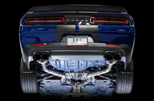 Track Edition Exhaust for 15+ Challenger 6.4 / 6.2 SC - Diamond Black Quad Tips image 3