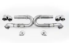 Performance Exhaust for 991 Carrera - Chrome Silver Tips for Porsche 911 image 1