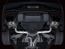 SwitchPath™ Exhaust for S650 Ford Mustang GT Fastback - Quad Diamond Black Tips image 16