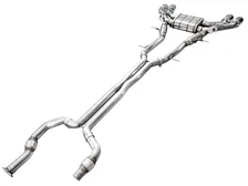 SwitchPath™ Exhaust for Cadillac CT4-V Blackwing - 4.5" Chrome Silver Tips image 2
