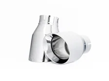 Track Edition Exhaust for B9 A5 - 4" Chrome Silver Tips for Audi A5 Quattro image 2