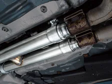 SwitchPath™ Exhaust for Ford Mustang S550 Mach1 - Quad Chrome Silver Tip image 7