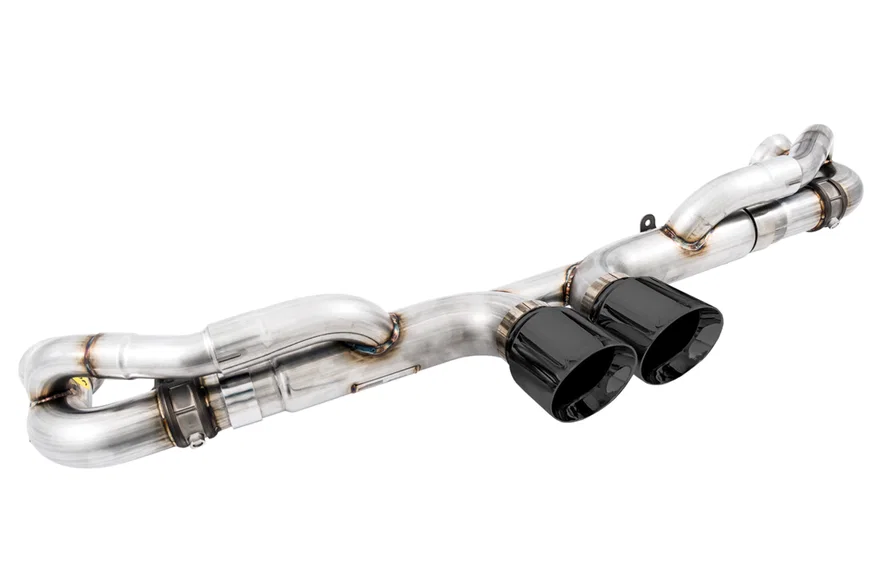 SwitchPath™ Exhaust for Porsche 991.1 / 991.2 GT3 / RS - Diamond Black Tips