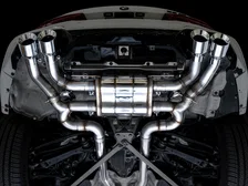 Valved SwitchPath™ Axleback Exhaust for BMW F97 X3 M / F98 X4 M - 4.5" Chrome Silver Tips image 10