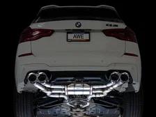 Valved SwitchPath™ Axleback Exhaust for BMW F97 X3 M / F98 X4 M - 4.5" Chrome Silver Tips image 9