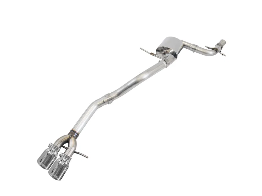 Track Edition Exhaust for MK6 GLI 2.0T - MK6 Jetta 1.8T - Chrome Silver Tips