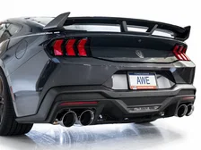 SwitchPath™ Exhaust for S650 Ford Mustang Dark Horse - Quad Chrome Silver Tips image 13