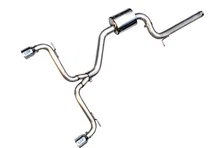 Track Edition Exhaust for VW MK7 GTI - Chrome Silver Tips image 1