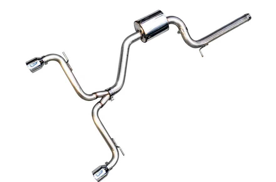Track Edition Exhaust for VW MK7 GTI - Chrome Silver Tips