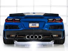 SwitchPath Exhaust for C8 Corvette Z06 - 4.5" Chrome Silver Tips image 7