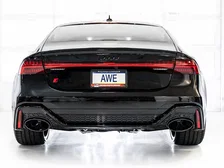 SwitchPath™ Exhaust for C8 Audi RS 6/RS 7 - Diamond Black RS-style Tips image 25