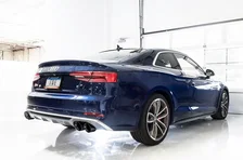 SwitchPath™ Exhaust for Audi B9 S5 Coupe - Non-Resonated - 4" Diamond Black Tips image 7