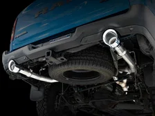 0FG Dual Rear Exit Catback for 5th Gen RAM 1500 5.7L (with bumper cutouts) - Chrome Silver Tips image 11