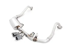 SwitchPath™ Exhaust for Porsche 718 Boxster / Cayman (PSE Only) - Chrome Silver Tips image 1