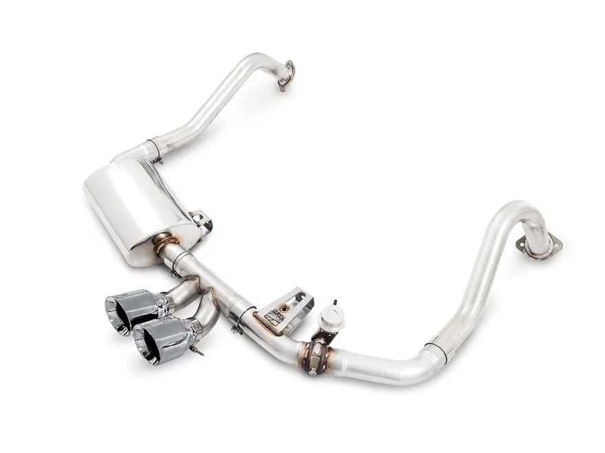 SwitchPath™ Exhaust for Porsche 718 Boxster / Cayman (PSE Only) - Chrome Silver Tips