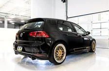 Track Edition Exhaust for VW MK7.5 GTI - Diamond Black Tips image 3