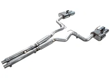 SwitchPath™ Cat-back Exhaust for '18-'23 S550 Mustang GT - Quad Chrome Silver Tips image 2
