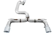 Track Edition Cat-back Exhaust for Ford Focus RS - Chrome Silver Tips image 2