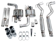 SwitchPath™ Cat-back Exhaust for '18-'23 S550 Mustang GT - Quad Chrome Silver Tips image 6
