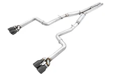Track Edition Exhaust for 15+ Challenger 6.4 / 6.2 SC - Diamond Black Quad Tips image 1