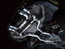 SwitchPath Catback Exhaust for BMW G8X M3/M4 - 4.5" Chrome Silver Tips image 12