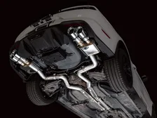 SwitchPath™ Cat-back Exhaust for '18-'23 S550 Mustang GT - Quad Chrome Silver Tips image 9