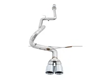 Track Edition Cat-back Exhaust for Ford Focus ST - Chrome Silver Tips image 2