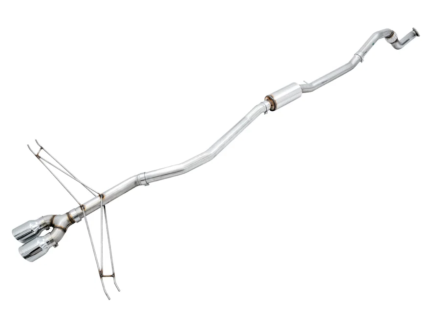 Track Edition Exhaust for 10th Gen Civic Si Coupe / Sedan (includes Front Pipe) - Dual Chrome Silver Tips
