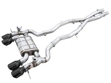 SwitchPath Catback Exhaust for BMW G8X M3/M4 - 4.5" Diamond Black Tips image 1