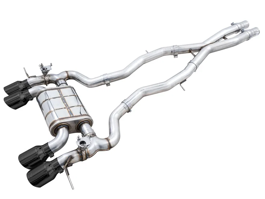 SwitchPath Catback Exhaust for BMW G8X M3/M4 - 4.5" Diamond Black Tips