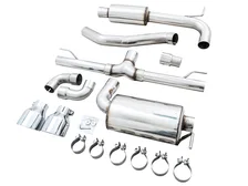 Touring Edition Exhaust for VW MK8 GTI - Chrome Silver Tips image 4