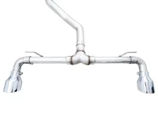 Touring Edition Exhaust for VW MK8 GTI - Chrome Silver Tips image 3