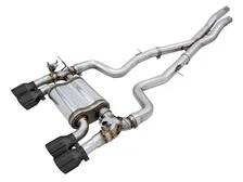 SwitchPath™ Catback Exhaust for BMW F8X M3/M4 - 4" Diamond Black Tips image 1