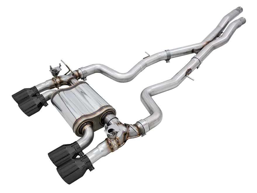 SwitchPath™ Catback Exhaust for BMW F8X M3/M4 - 4" Diamond Black Tips