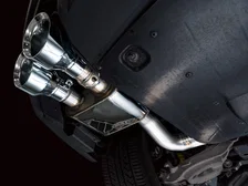 SwitchPath™ Exhaust for Ford Mustang S550 Mach1 - Quad Chrome Silver Tip image 3