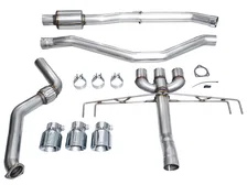 Track Edition Exhaust for DE5 Integra Type-S - Triple Chrome Silver Tips image 4