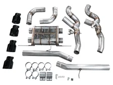 SwitchPath™ Axleback Exhaust for BMW F97 X3 M / F98 X4 M - 4.5" Diamond Black Tips image 5
