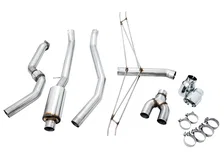 Track Edition Exhaust for 10th Gen Civic Si Coupe / Sedan (includes Front Pipe) - Dual Chrome Silver Tips image 6