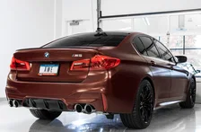 SwitchPath™ Axleback Exhaust for BMW F90 M5 - 4" Diamond Black Tips image 3