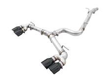 Track Edition Exhaust for MK7 Golf R - Diamond Black Tips, 102mm image 1