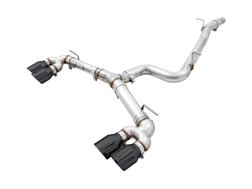 Track Edition Exhaust for MK7 Golf R - Diamond Black Tips, 102mm