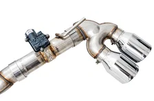 SwitchPath™ Exhaust for MK7.5 Golf R - Chrome Silver Tips, 102mm image 2