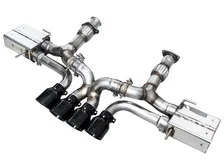 SwitchPath Exhaust for C8 Corvette Z06 - 4.5" Diamond Black Tips image 1