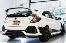 Track Edition Exhaust for FK8 Civic Type R (includes Front Pipe) - Triple Diamond Black Tips image 2