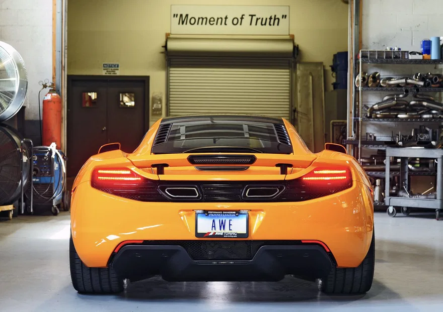 Performance Exhaust for McLaren MP4-12C - Machined Tips