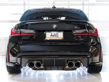 SwitchPath Catback Exhaust for BMW G8X M3/M4 - 4.5" Chrome Silver Tips image 10
