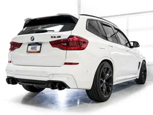 SwitchPath™ Axleback Exhaust for BMW F97 X3 M / F98 X4 M - 4.5" Diamond Black Tips image 7