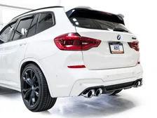 Valved SwitchPath™ Axleback Exhaust for BMW F97 X3 M / F98 X4 M - 4.5" Chrome Silver Tips image 8