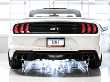 SwitchPath™ Cat-back Exhaust for '18-'23 S550 Mustang GT - Quad Chrome Silver Tips image 11