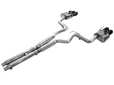 SwitchPath™ Cat-back Exhaust for '18-'23 S550 Mustang GT - Quad Diamond Black Tips image 2